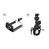 Suporte Mosquetão Moto  Bicicleta Acessórios Gopro Celular