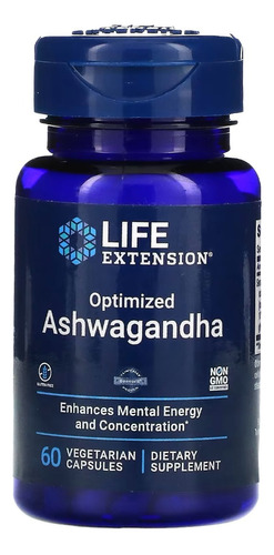 Life Extension, Ginseng Indio Optimizado, 60 Caps Ashwa