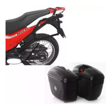 Suporte Lateral Scam + Par Bau Givi E21 - Honda Bros 160