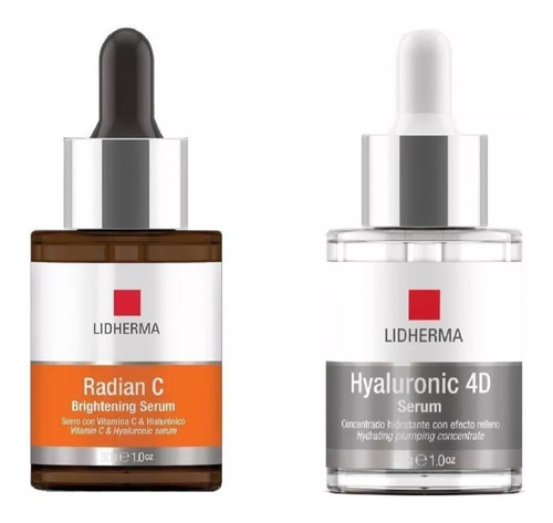 Kit Radianc Serum Vit C + Hyaluronic 4d Hialurónico Lidherma