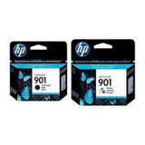 Cartuchos Hp 901 Negro Y Color Originales + Resma