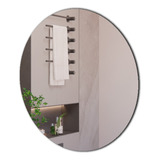 Espelho Redondo 40cm Para Banheiro Decoração Sem Distorção