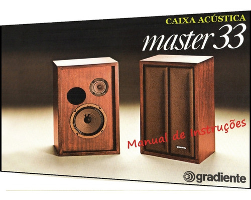 Manual Da Caixa Acústica Gradiente Master 33 (colorido)