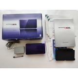 Nintendo 3ds Color Midnight Purple O Violeta En Caja +juegos