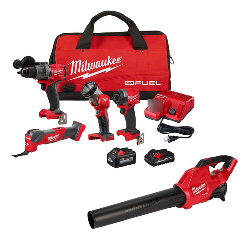 Milwaukee Kit Herramientas M18 Fuel 4ta Gen + Soplador M18