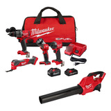 Milwaukee Kit Herramientas M18 Fuel 4ta Gen + Soplador M18