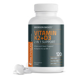 Vitamina K2 + D3 Bronson (mk-7) - 5000ui + 90mcg X 120 Caps