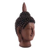 Estatueta Buda Hindu Em Resina Escultura Decoração 23 Cm Cor Marrom