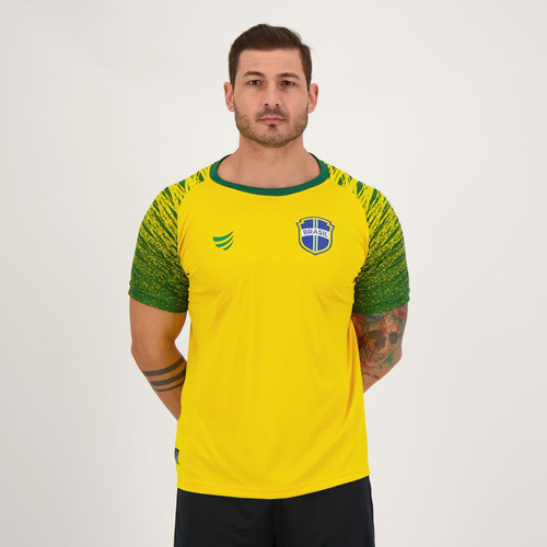Camisa Super Bolla Copa Trivela Brasil Amarela