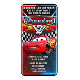 Rayo Mcqueen Cars Invitacion Animada Fiesta De Cumpleaños