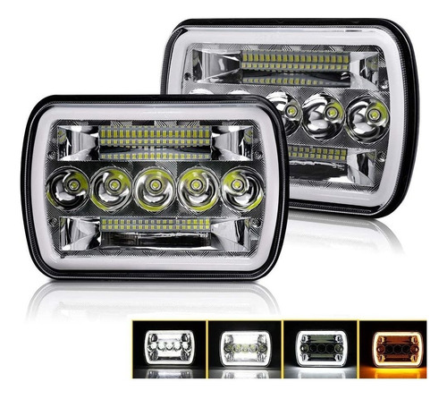 Luces Cuadradas De Faros Led 5x7'' H6052 H6053 H6054 H6014