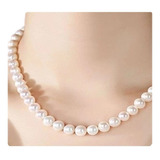 Collar Perlas Cultivadas Con Broche De Oro 14k A022