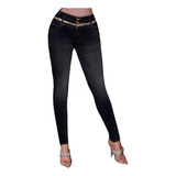 Jeans Mujer Pantalón Colombiano Mezclilla Strech Push Up 091