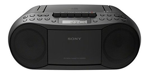 Sony Stereo Cd / Cassette Boombox Home Audio Radio, Negro (c