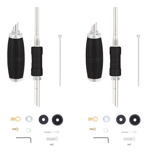 Kit 2 Antena Px Argentina Base Reforçada Pequena 1,70m B2006