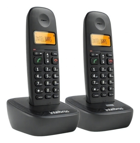 Telefone Sem Fio Ts 2512 Digital Com Ramal Adicional Preto Intelbras