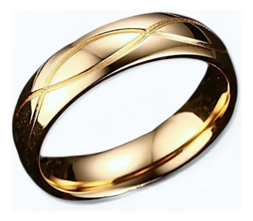 Solitario Anillo Acero Inox Titanio Parejas Novios A018 | MercadoLibre