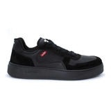 Tenis Levis Glide De Piel Para Caballero Lv-223391n Negro