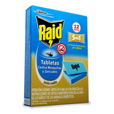 Tabletas Repelentes Raid  X 12u Pack 6 Cajas