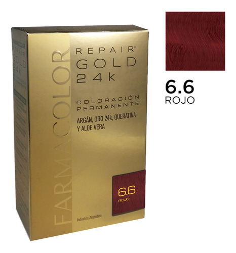 Farmacolor R Gold Rojo N° 6.6 X 1 Estuche. De Fábrica.