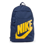 Mochila Nike Elemental Sportware Original Color Marino Logo Amarillo 