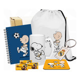 Kit De Regalo Snoopy Real Madrid / Futbol / San Valentin 