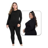 Conjunto Blusa Térmica Flanelada + Calça Térmica Plus Size 