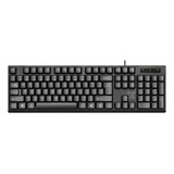 Teclado Pc Usb Qwerty Maxprint Preto Padrão Abnt2 Com Fio