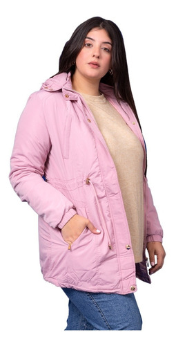 Piloto Mujer Campera Impermeable Con Capucha