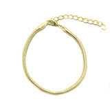 Pulsera Cordón Enchapado Oro 18k