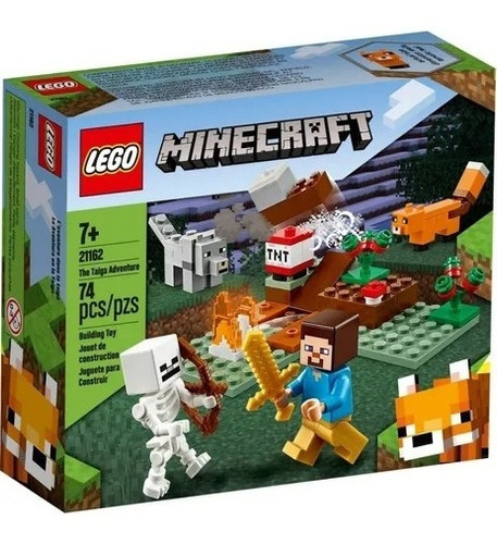 Juego Construcción Lego Minecraft Taiga Adventure Piezas 74