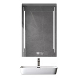 Espejo Para Baño Antivaho Con Luz Led Touch 60x80cm Moderno