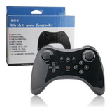 Controle Pro Sem Fio Compatível Nintendo Wii U Wireless Pret