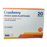 Venda Gasa Elasticada Cranberry / 12 Cm X 4mts / 20 Unidades