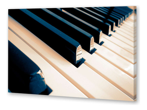 Cuadro 40x60cm Piano Teclas De Perfil Musical Deco M1