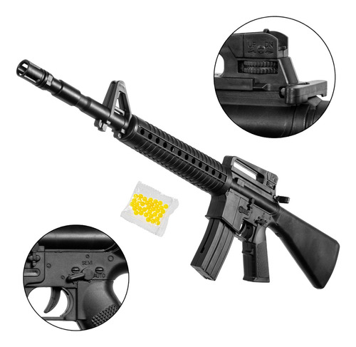 Rifle Fusil Airsoft Replica Resorte M16 Chico Balines 6mm