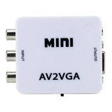 Mini Conversor Av/rca Para Vga