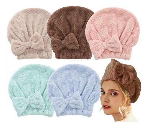 Cofia De Baño Turbante Gorro Secado Rápido Oferta