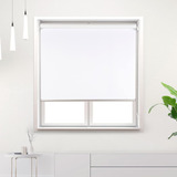 Cortina Teng Fei Roller Blackout Blanco 100x200 Vinilo+scree