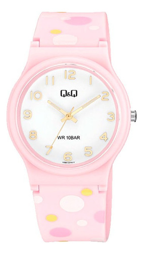 Reloj Q&q By Citizen V06a-014vy Para Mujer Sumergible 10 Atm