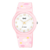Reloj Q&q By Citizen V06a-014vy Para Mujer Sumergible 10 Atm