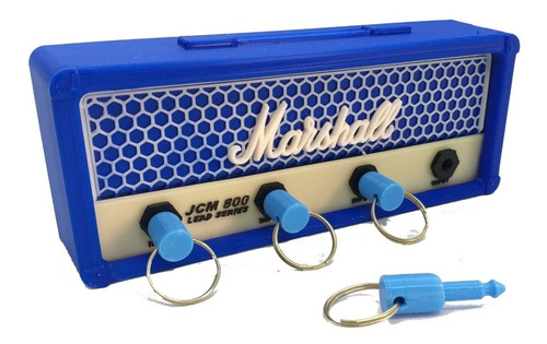 Portallaves Amplificador Marshall Musicos Azul Regalo Musico