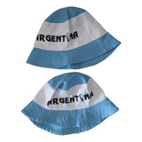 Gorro Argentina Celeste Y Blanco Tipo Piluso Algodon C/u