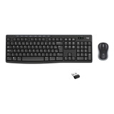 Combo Teclado E Mouse Sem Fio Mk270 Preto Logitech