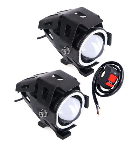 Focos De Motocicleta De 12v, Faro Led Auxiliar De Ojo De