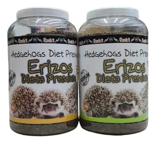 2 Alimentos Para Erizo Exotics Diet Premium 2.5 Kg Cada Uno 