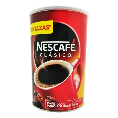 Cafe Solube Nescafe Clasico Cafe 100% Puro 1.5 Kg 750 Taza | Envío gratis