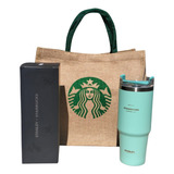 Kit Vaso Termo Starbucks - Stanley Incluye Bolsa De Yute