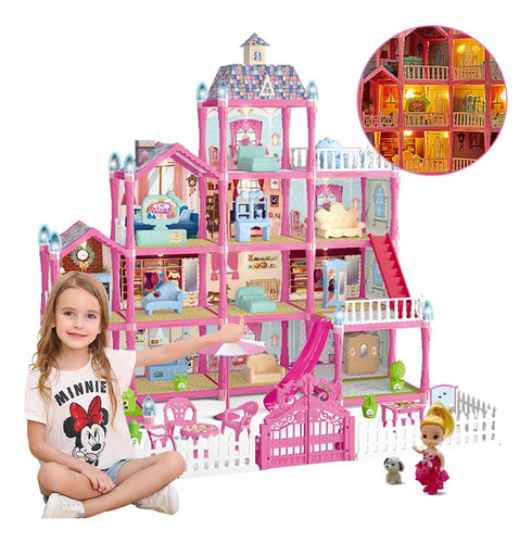 Casa De Princesas Muñecas Muebles Niña Castillos House Niñas