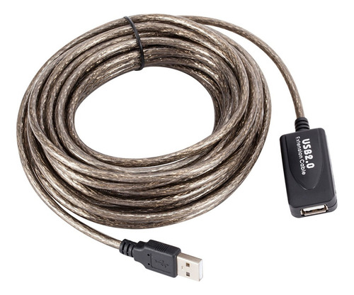 Cable Extensor Usb 2.0 Activo Amplificado Macho Hembra De 15 Metros